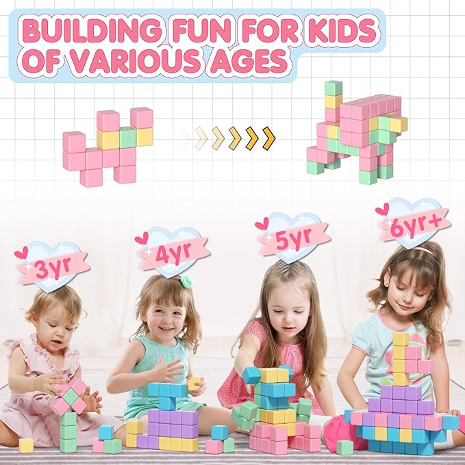 32pcs Magnetic Blocks Building Cubes - Image 4