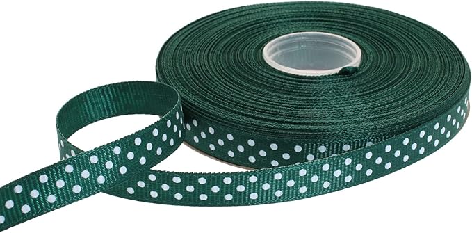 Polka Dot Grosgrain Ribbon 25 Yard Each Roll 100% Polyester - Image 2