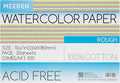MEEDEN Watercolor Paper Block, 100% Cotton Watercolor Paper Pad of 20 Sheets by MEEDEN
