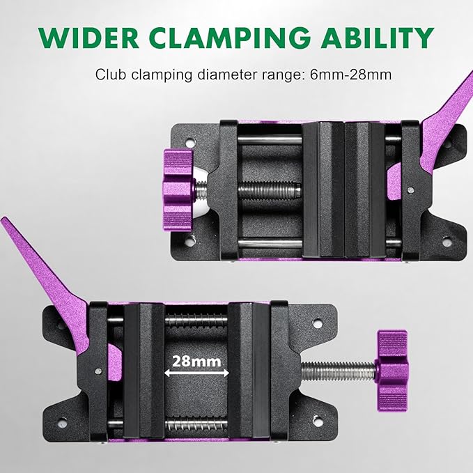 Golf Club Regripping Pro Kit Aluminum Vise Clamp Quick Release Golf Shaft Vice Home Vise Clamp Golf Grip Kit Removal Tool