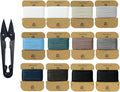 3-Ply Round Waxed Thread, 12 Colors, 252 Yards by VICTOHOMETHREADS