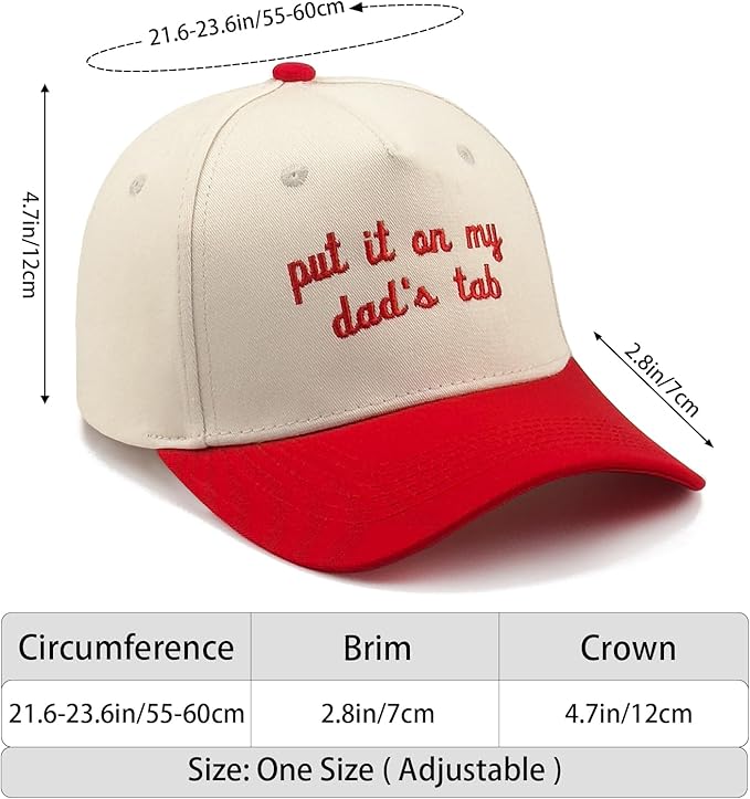 Funny Embroidered Trucker Hat, Vintage Two-Tone Cotton Baseball Cap for Men Women, Adjustable Dad Hat Gift Idea
