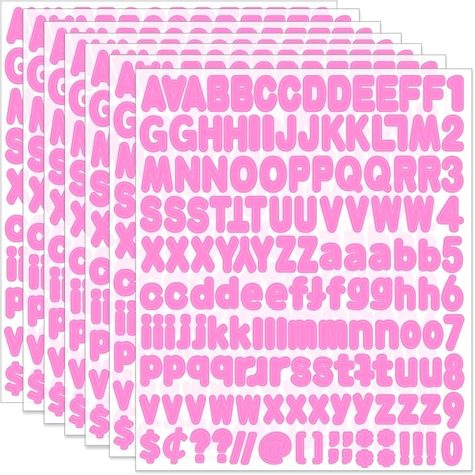 Alphabet Sticker, Self-Adhesive Vinyl Mailbox Numbers & Letters by Starboling