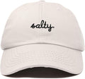 DALIX Salty Embroidered Cotton Beach Baseball Cap Adjustable Dad Hat Womens
