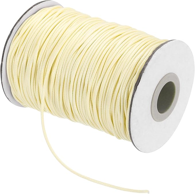 MECCANIXITY Waxed Cord 1.5mm Waxed Thread 87 Yard Wax String Leather Cord by MECCANIXITY