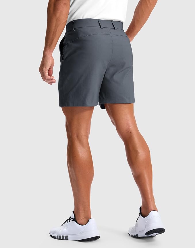 G Gradual Men's Golf Dress Shorts 5"/ 7"/ 9" Stretch Casual Work Flat Front Shorts for Men with 3 Pockets Quick Dry