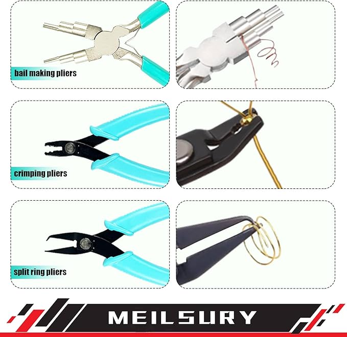 11-Piece jewelry pliers set, Jewelry-making plier tools - Image 5
