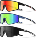 3 Pack Kids Sunglasses Youth Baseball Polarized Sun Glasses Sports Cycling Running for Boys Girls UV Protection