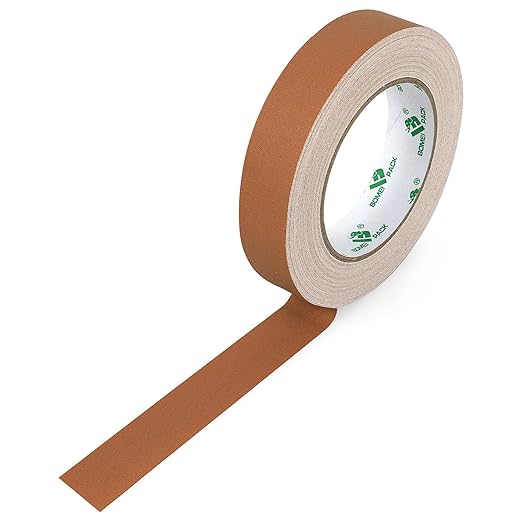 BOMEI PACK Brown Gaffer Tape, Matte Non-Reflective, 1inch x 30yds No Residue - Image 2