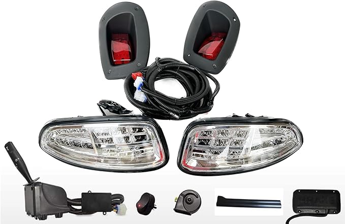Dr.Acces Golf Cart light Compatible EZGO RXV Complete ultimate LED Light Kit with Turn Signals, Hazard Flasher, Horn and Brake fits Fits RXV Gas & Electric 2008-2015 Golf Cart