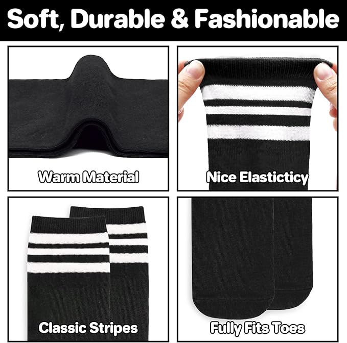 qikqik Toddler Soccer Socks Kids Soccer Socks Boys Baseball Sock Youth Football Sock Girls Softball Accessories Team Sports
