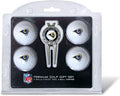 Team Golf NFL Regulation Size Golf Balls (4 Count) & Divot Tool with Removable Double-Sided Magnetic Marker