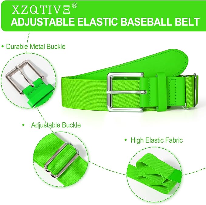 XZQTIVE Baseball Softball Socks and Baseball Softball Belt Combo Set Knee-High Soccer Socks for Kids Youth Adult
