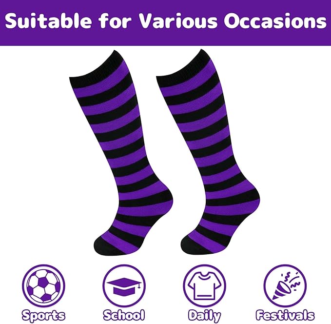 Olreco 1 Pack Toddler Kids Youth Soccer Socks Girls Boys Baseball Socks Youth Knee High Softball Football Accessories Cotton