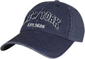 Elidan NY Dad Hat New York EST.1625 Cotton Cap, Adjust Buckle Strap, Unstructured Low-Profile NY Baseball Cap for Men & Women