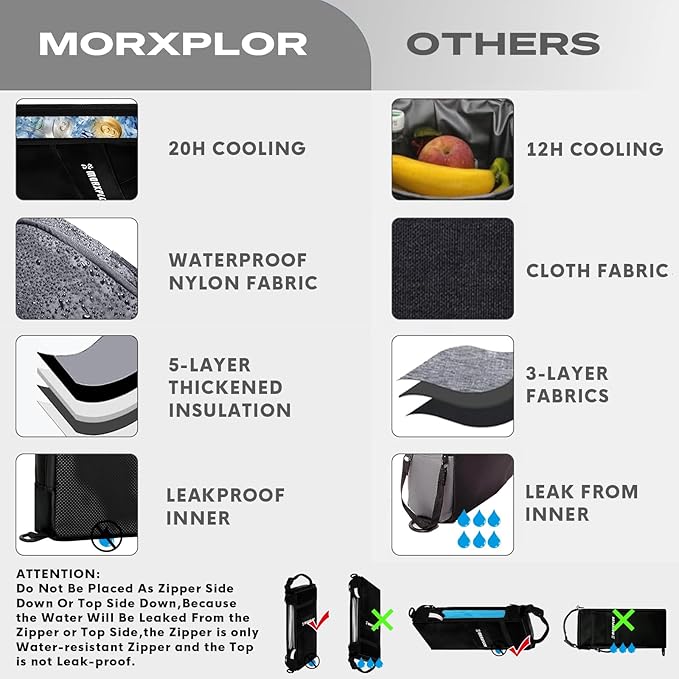 Golf Cooler Bag - 6 Can Insulated Beer Sleeve Soft Cooler,Golf Cart Accessories,Golf Club Bag Accessories
