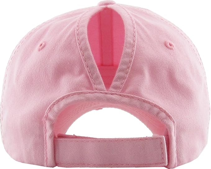 Classic Plain Ponytail Messy High Bun Headwear Adjustable Cotton Trucker Mesh Glitter Hat Baseball Cap
