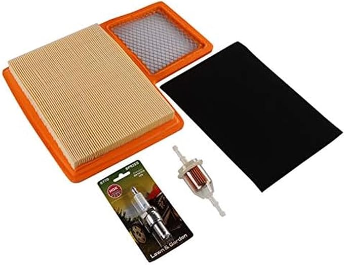 Huskey Golf Cart Tune up Service Kit Compatible with Yamaha G16-G22 G29 Drive 1996-2016 Gas Golf Carts-Include Air Filter and Pre Filter, Fuel Filter and NGK (BPR2ES) Spark Plug