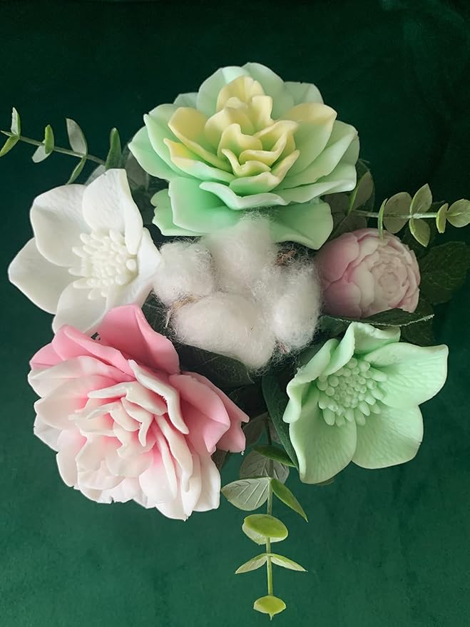 Resin Flower Silicone Mold Wedding Decoration Flower Molds Candle Wax Cake - Image 7