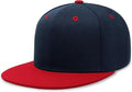 CHOK.LIDS Flat Bill Visor Classic Snapback Hat Blank Adjustable Brim High Top End Trendy Color Style Plain Tone Baseball Cap