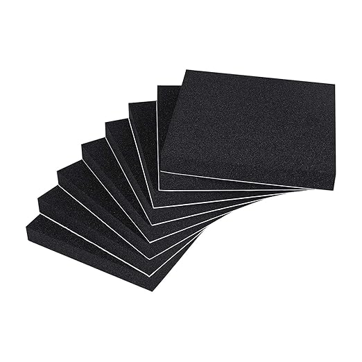 MAGZO 8Pcs Adhesive Foam Padding 1/2 in Thick X 4 in X 4 in, Closed Cell Foam by MAGZO