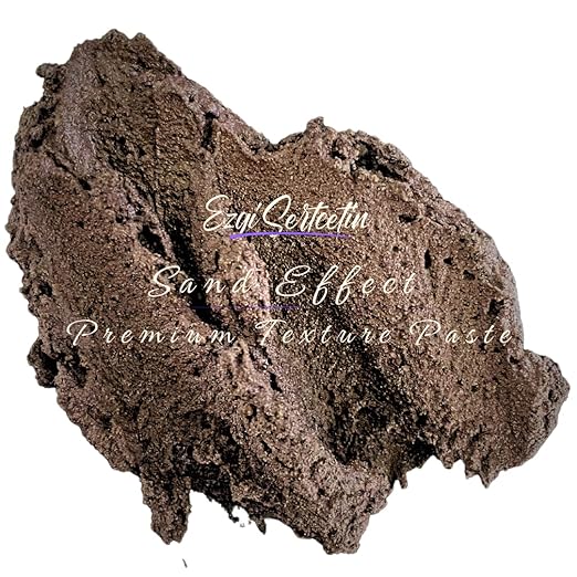 Premium Sand Effect Texture Paste | 6oz by Volume | Unique Metallic Colors | by EzgiSertcetin