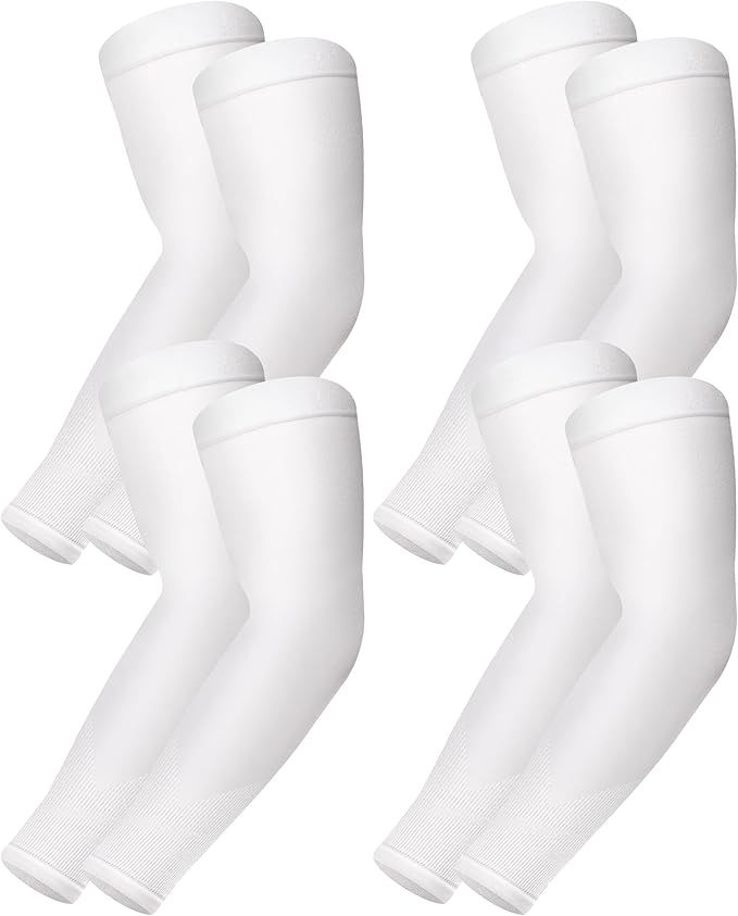 BHYTAKI UV Sun Protection Arm Sleeves, UPF 50 Sports Cooling Arm Compression Sleeves for Men Women Teenager
