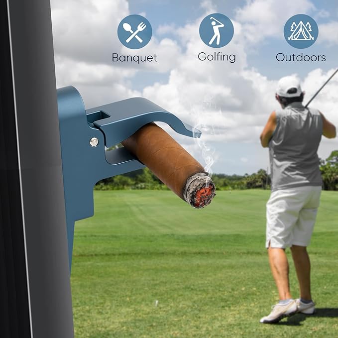 Magnetic Golf Holder Clip with Divot Tool Hold Item in The Grass for Golf Cart Aluminum Alloy Stand Clip - Universal Golf Cart Hold 30-60 Rings Magnetic Clip Golf Gifts Golf Accessories