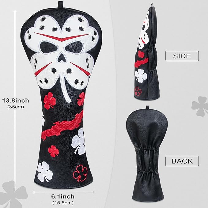 Big Crazy Golf Headcovers - Funny Golf Club Covers - Driver Headcover with Tour Grade PU Leather - Golf Driver Headcover, Waterproof Golf Head Covers, Soft Lining Golf Gift