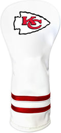 Team Golf NFL Pittsburgh Steelers White Vintage Fairway Head Cover White Vintage Fairway Golf Club Headcover, Form Fitting Design, Retro Design