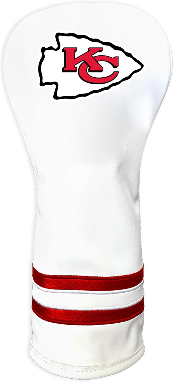 Team Golf NFL Pittsburgh Steelers White Vintage Fairway Head Cover White Vintage Fairway Golf Club Headcover, Form Fitting Design, Retro Design