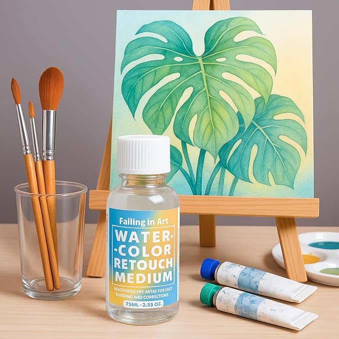 Falling in Art Professional Artist Retouching Varnish, Watercolor Retouch Medium - Image 4