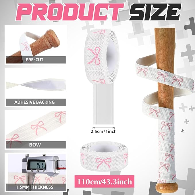 Pushglossy Christian Baseball Bat Grip Tapes 1.5mm Faith Cross Bat Grip Tape, Precut Full Adhesive Baseball Wrist Tape Scripture Design Non-Slip Religious Baseballs Grips Tapes