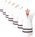 Team Golf NCAA White Vintage Driver Golf Club Headcover, Form Fitting Design, Retro Design