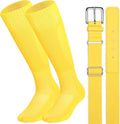 Baseball Socks and Belt Combo for Youth Adult Softball Sock Belt for Boys and Girls