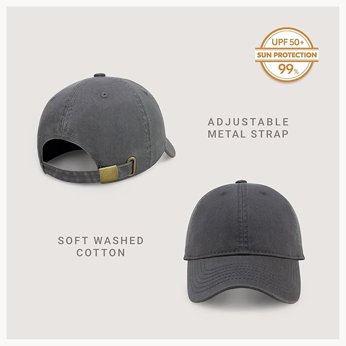 CHOK.LIDS Everyday Premium Dad Hat Unisex Cotton Baseball Cap for Men and Women Adjustable Lightweight Polo Style Curved Brim