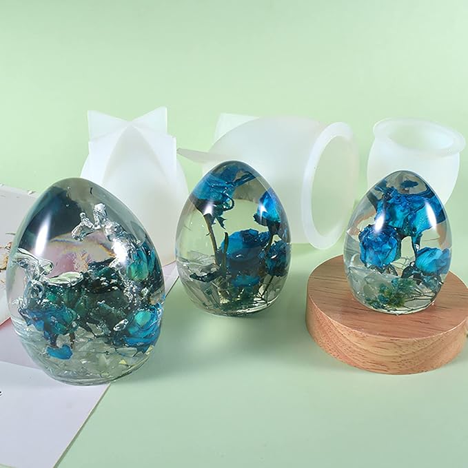 3 Pack Silicone Egg Cake & Candle Molds - Image 5