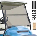 10L0L Golf Cart Windshield for Club Car Precedent 2004-Up, 2017-Up Onward, Tempo, Fold Down Club Car Windshield, Anti-UV Impact Resistant 37.5"W X 33.6"H(Teal)