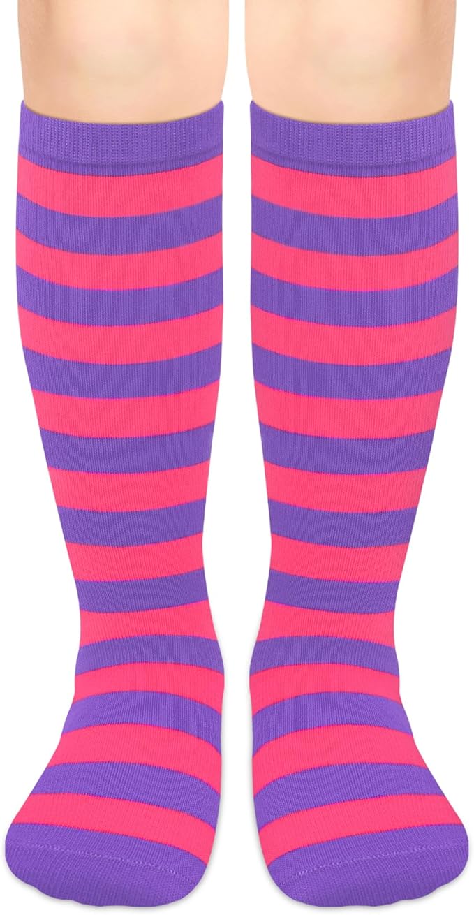 Olreco 1 Pack Toddler Kids Youth Soccer Socks Girls Boys Baseball Socks Youth Knee High Softball Football Accessories Cotton