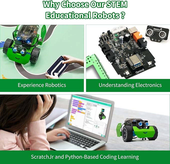 Robobloq Q-Scout STEM Projects for Kids Ages 8-12, Coding Robot, Learn Robotics - Image 2