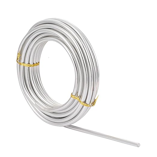 Fashewelry 22.96 Feet/Roll 6mm Thick Aluminum Wire Silver Bendable Metal Craft - Image 3