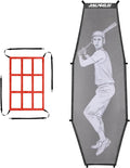 Baseball Softball Batter Dummy,Pitching Target,with Adjustable Strike Zone Attachment,Pitching Aid for Improved Accuracy