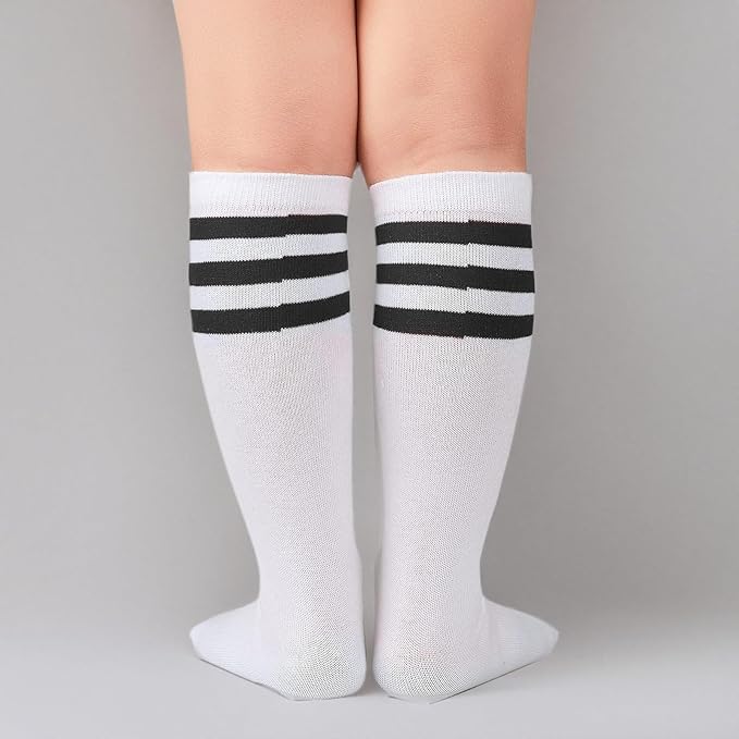 American Trends Kids Toddler Soccer Socks Youth Baseball Softball Football Socks Knee High Accessories for Girls