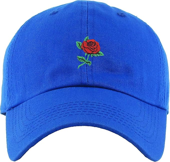 Rose Flowers Love Good Vibes Men Women Dad Hat Baseball Cap Adjustable Unisex