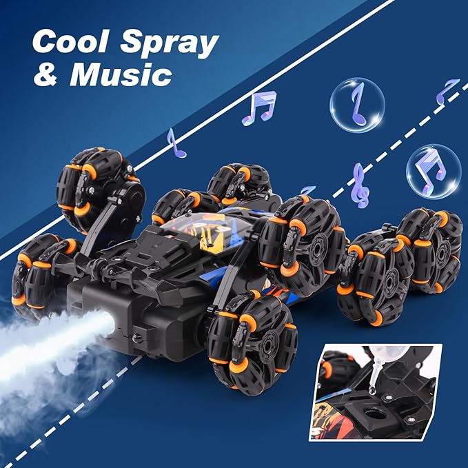 Cool 8 Wheels Hand Controlled rc Stunt Car Toys, Gesture Sensing Remote Control - Image 6