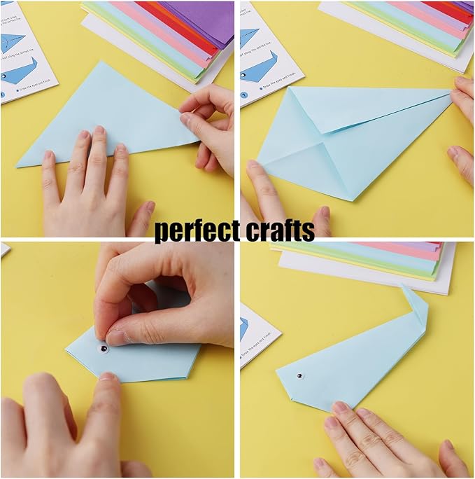 Koogel 250Sheets Origami Paper Craft Kits, Color Paper 6"x 6" - Image 4