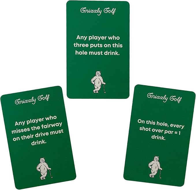 Golf Drinking Card Game for Golfers