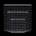 3Pcs Clear Stamp Blocks Set, Square Acrylic Blocks by QIMOO