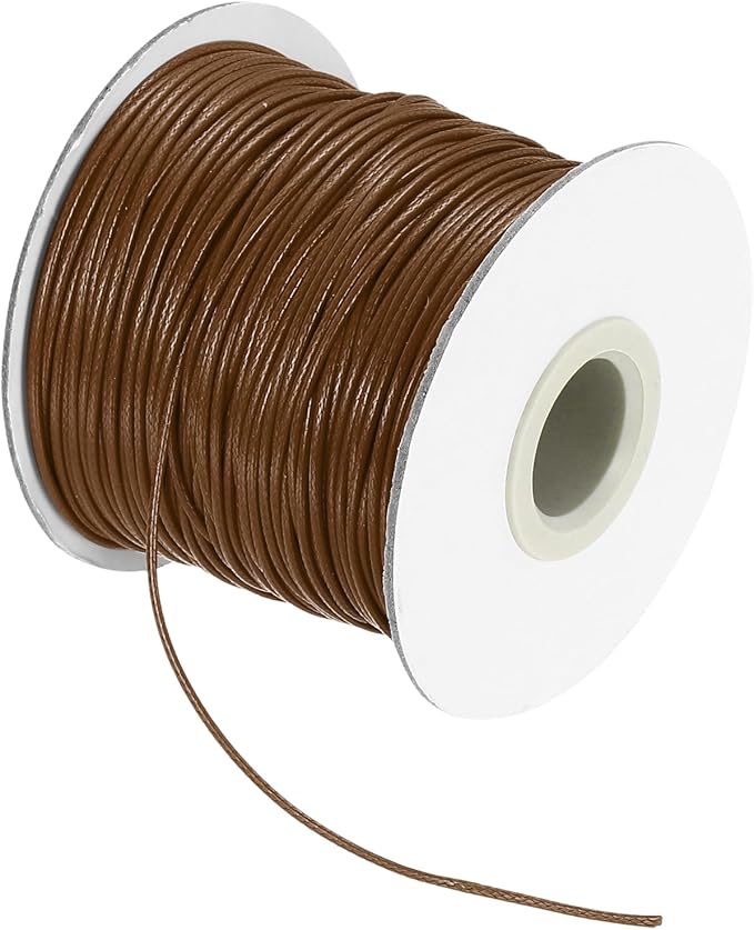 MECCANIXITY Waxed Cord 1mm Waxed Thread 87 Yard Wax String Leather Cord by MECCANIXITY