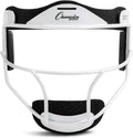 Champion Sports Steel Softball Face Mask - Classic Fielders Masks for Youth - Durable Head Guards - Premium Sports Accessories for Indoors and Outdoors - White